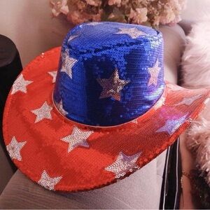 Sequin Star Cowboy Hat